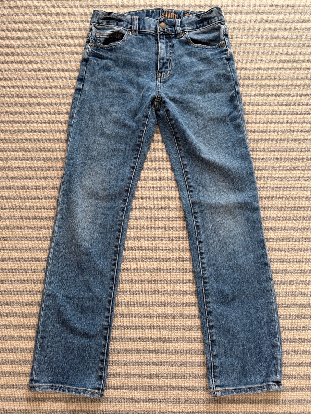 J. Crew Boys' Rugged Wash Denim in Slim Fit — size 10